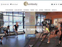 Tablet Screenshot of iembodyhealth.com